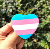 Transgender Pride Heart Badge
